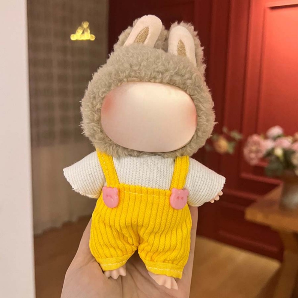 17cm Labu Doll Clothes Basic Yellow Style Outfit Fits Gen 1/2/3 (Doll Not Included)