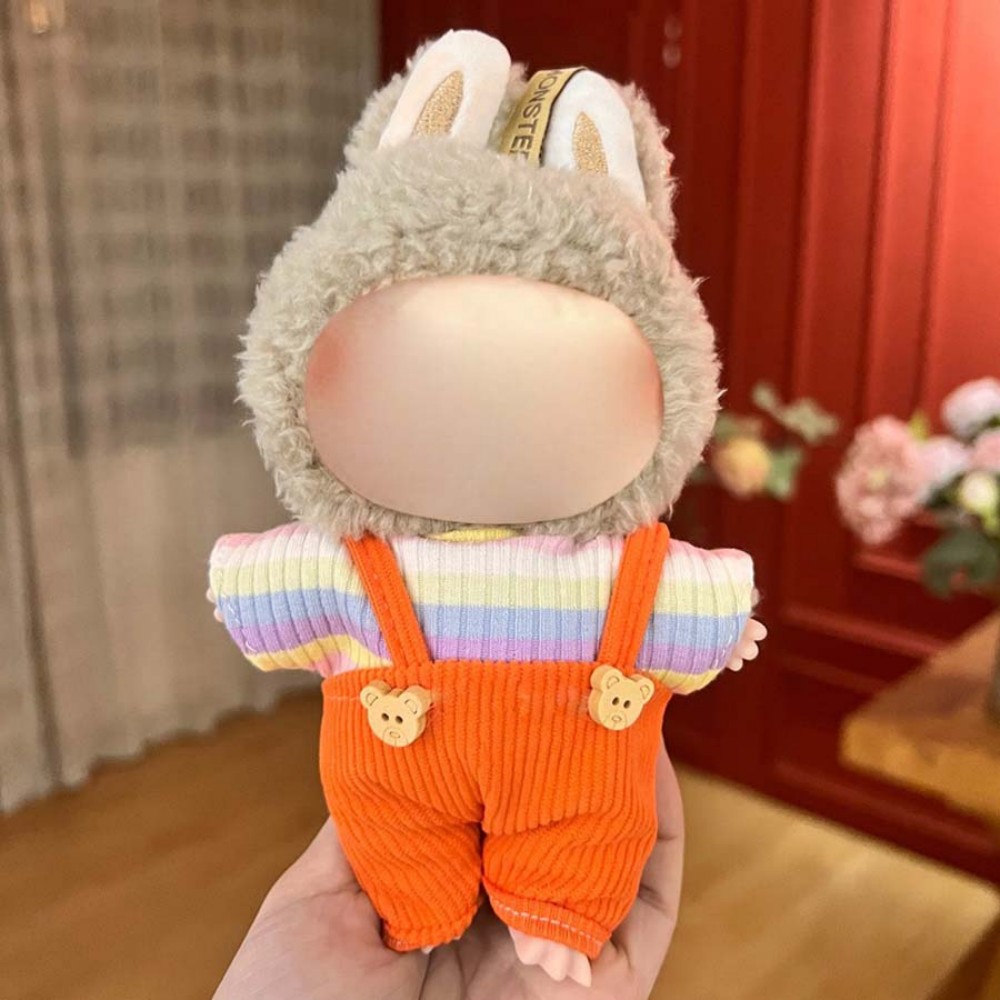 17cm Labu Doll Clothes Basic Orange Style Outfit Fits Gen 1/2/3 (Doll Not Included)