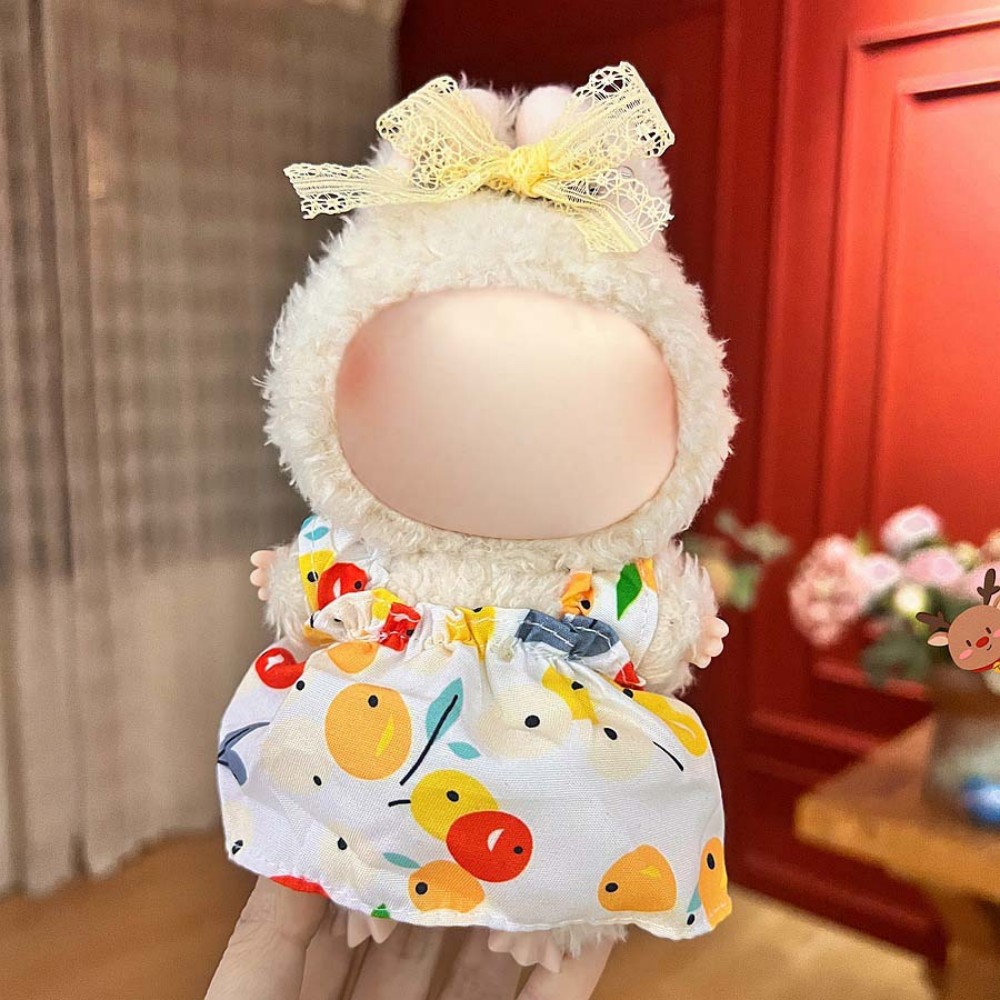 17cm Labu Doll Clothes Orange Style Outfit Fits Gen 1/2/3 (Doll Not Included)