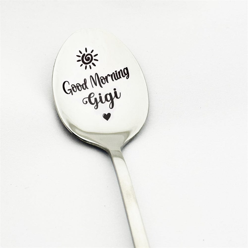 Good Morning Nana Coffee Spoon Stainless Steel Spoon Gift for Nana - Giftlab