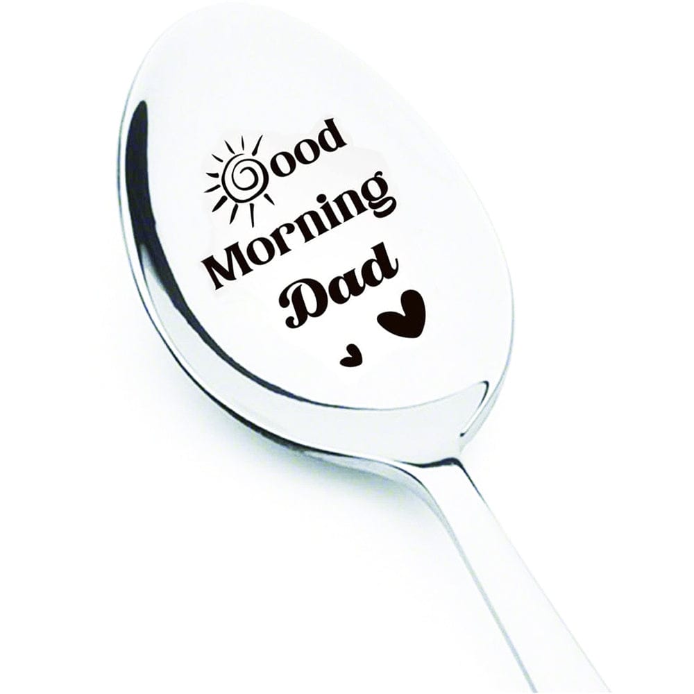 Good Morning Papa Coffee Spoon Stainless Steel Spoon Gift for Papa - Giftlab