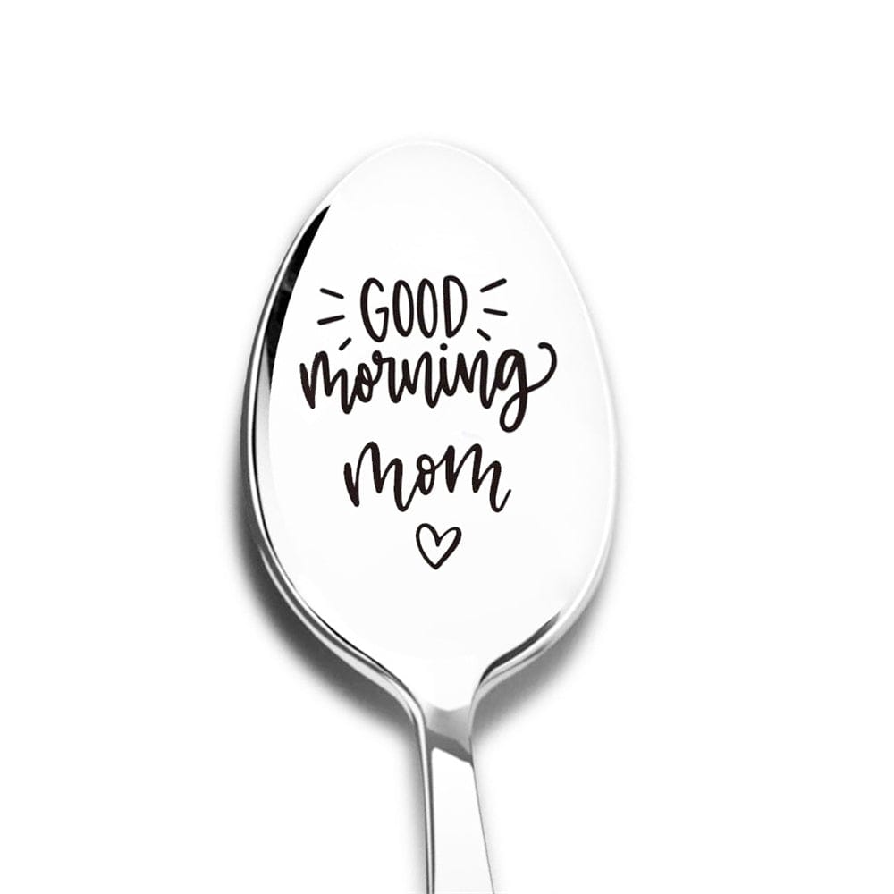 Good Morning Dady Coffee Spoon Stainless Steel Spoon Gift for Dady - Giftlab