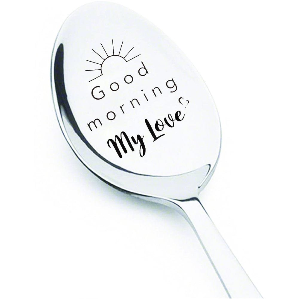 Good Morning My Love Coffee Spoon Stainless Steel Spoon Gift for My Love - Giftlab