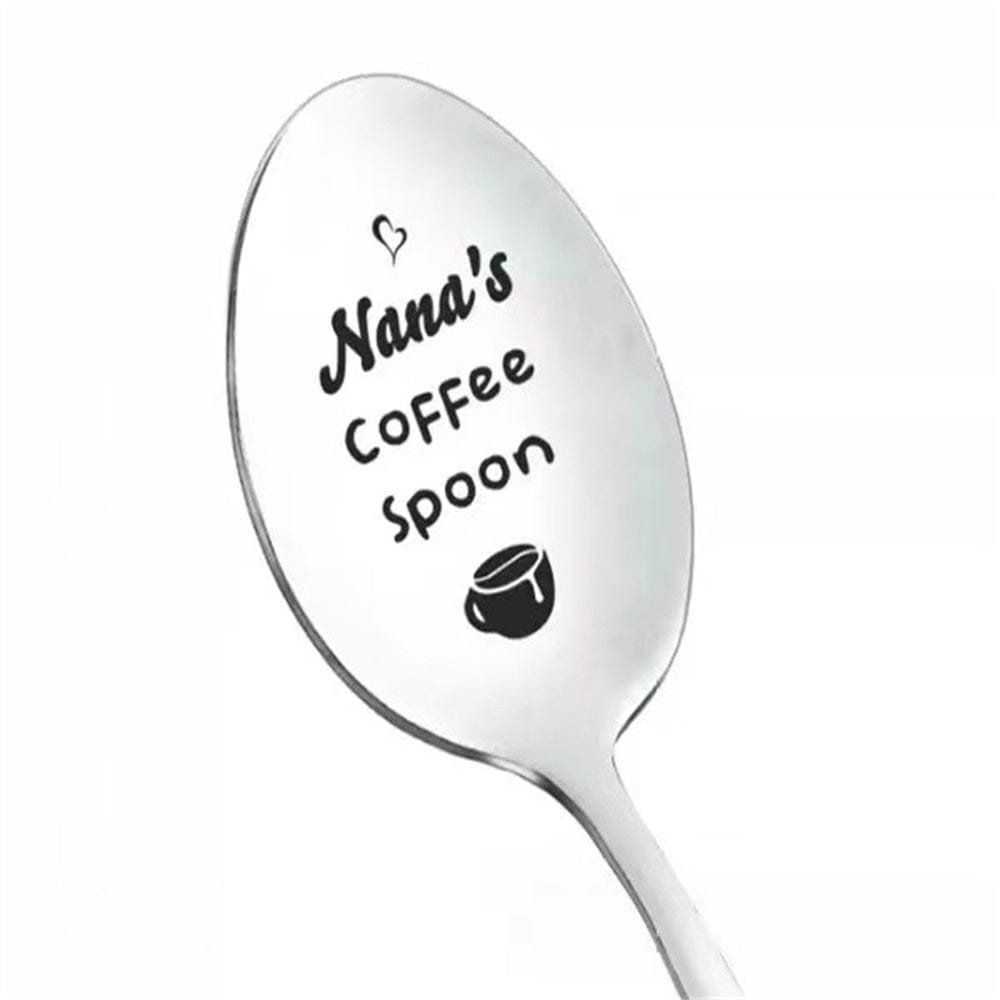 Good Morning Coffee Spoon Stainless Steel Spoon Gift for Nana - Giftlab