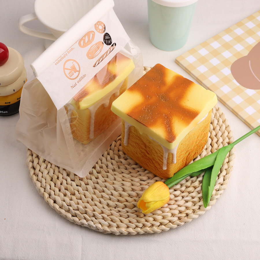 Bread Pudding Squishy Slow Rebound Stress Relief Toy with Fragrance(1 PC) - MyFaceBoxer