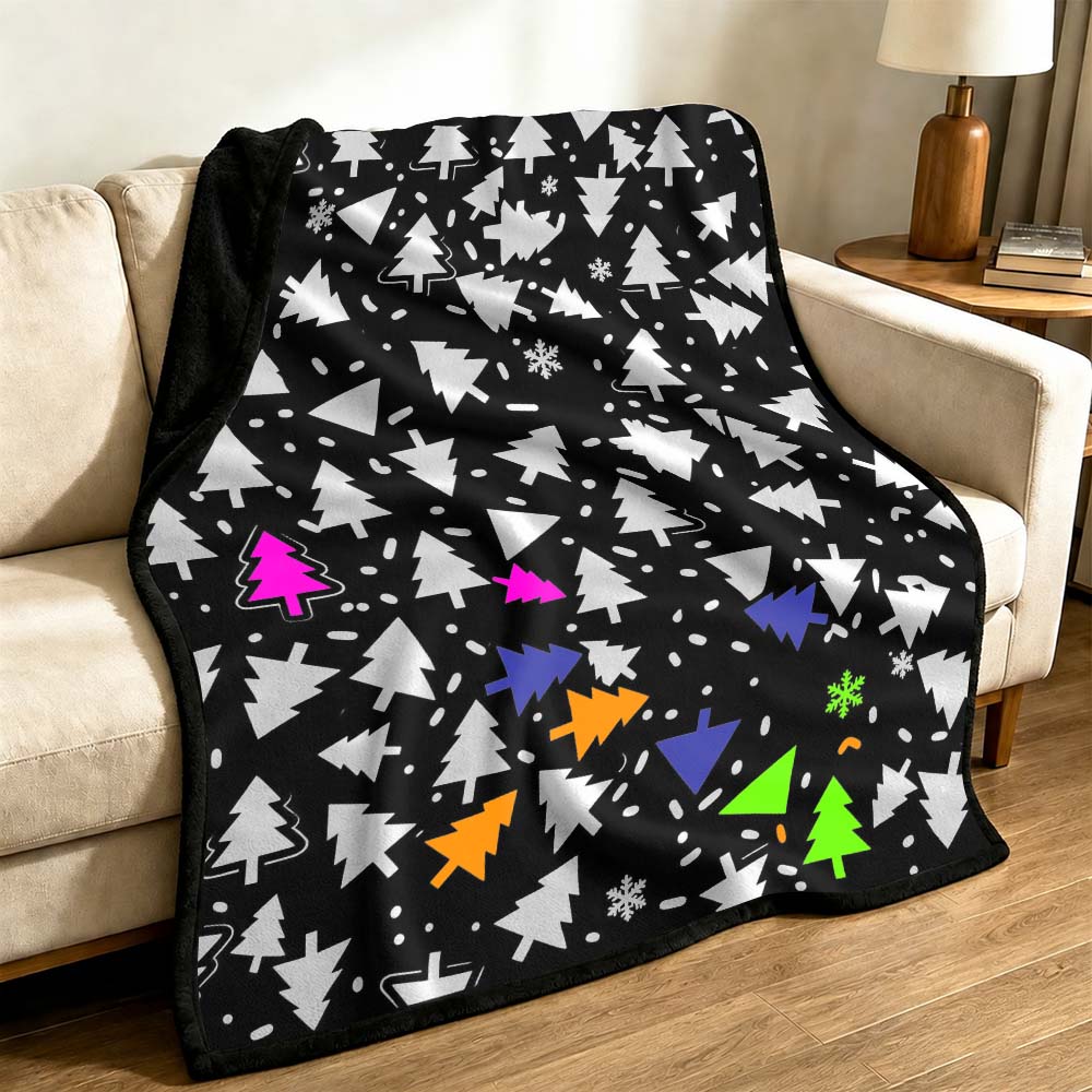 Christmas Coloring Blanket with Washable Markers DIY Coloring Blanket Christmas Gift
