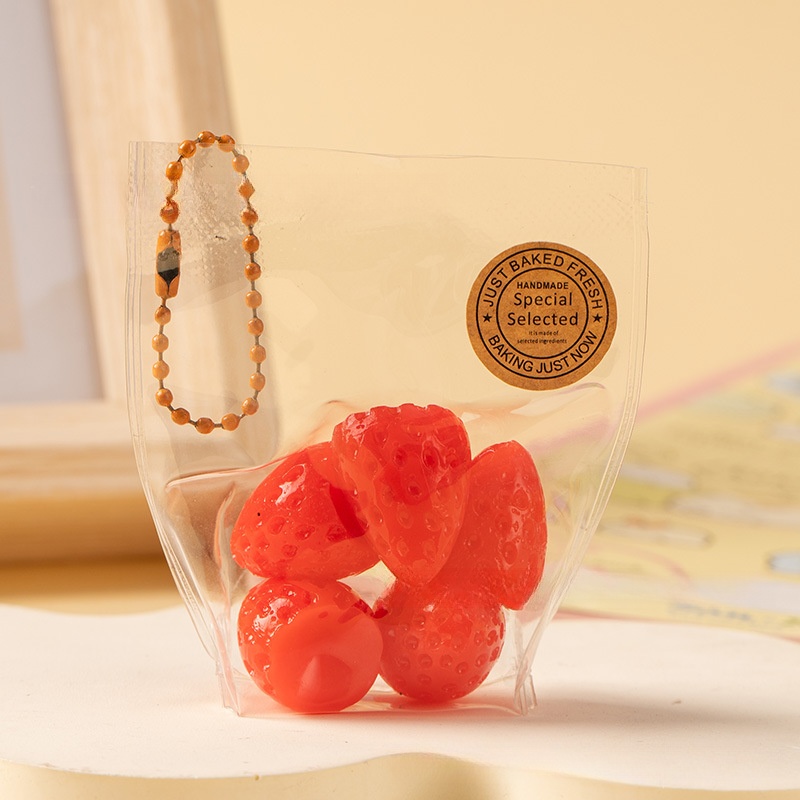 Strawberry Taba Squishy Toy Handmade Cute Keychain Stress Relief Toys Gifts for Friends - MyFaceBoxer