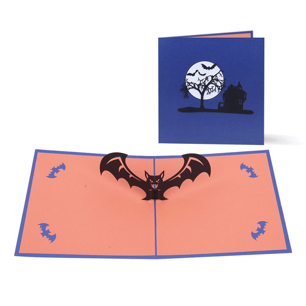 Halloween 3D Pop Up Card Bat Pop Up Greeting Card - Giftlab