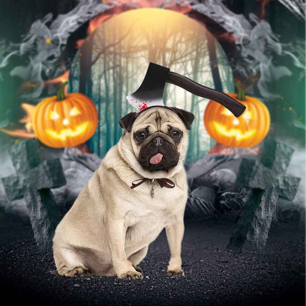 Halloween Funny Horror Bloody Headband Costume Horrible Costume Toys Props for Pet - Giftlab