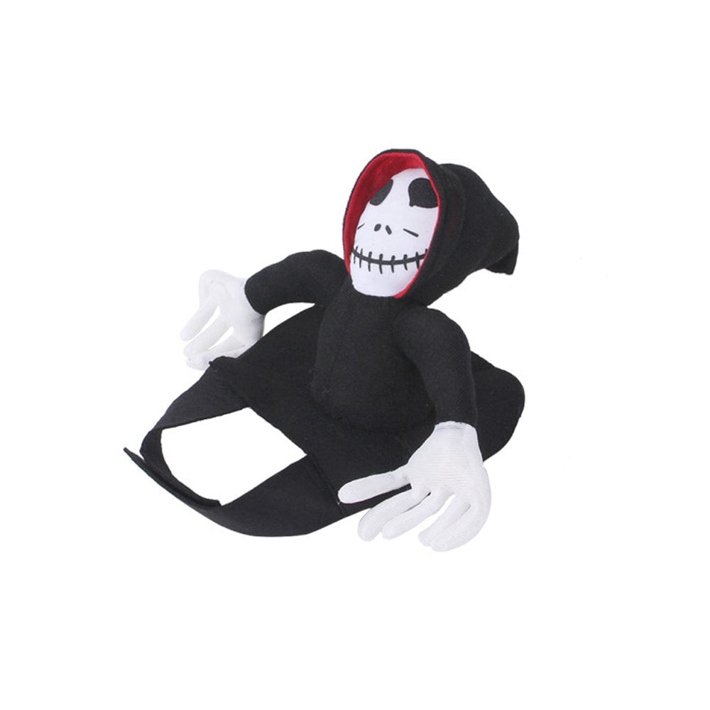 Halloween Ghost Pet Costume Pet Cosplay Halloween Grim Reaper Rider Style Costume for Small Medium and Large Dogs - Giftlab