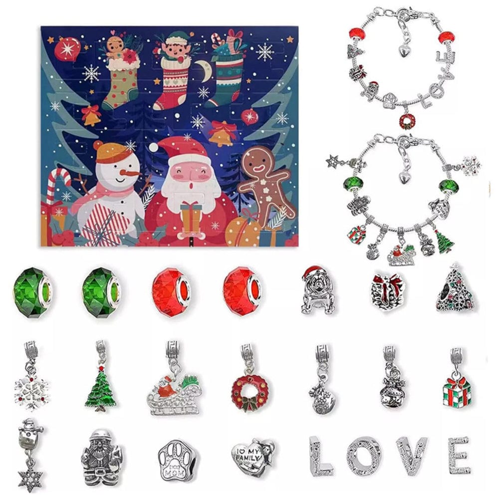 Christmas Advent Calendar 24 Days DIY Christmas Bracelet Gifts for Kids - Giftlab