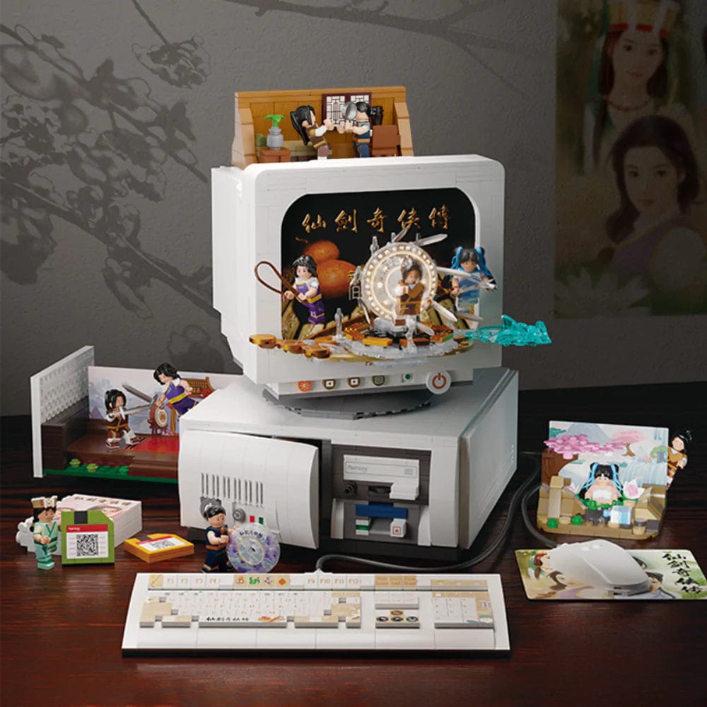 Pantasy Legend of Sword and Fairy Building Blocks Retro Computer Building Sets for Adults - Giftlab