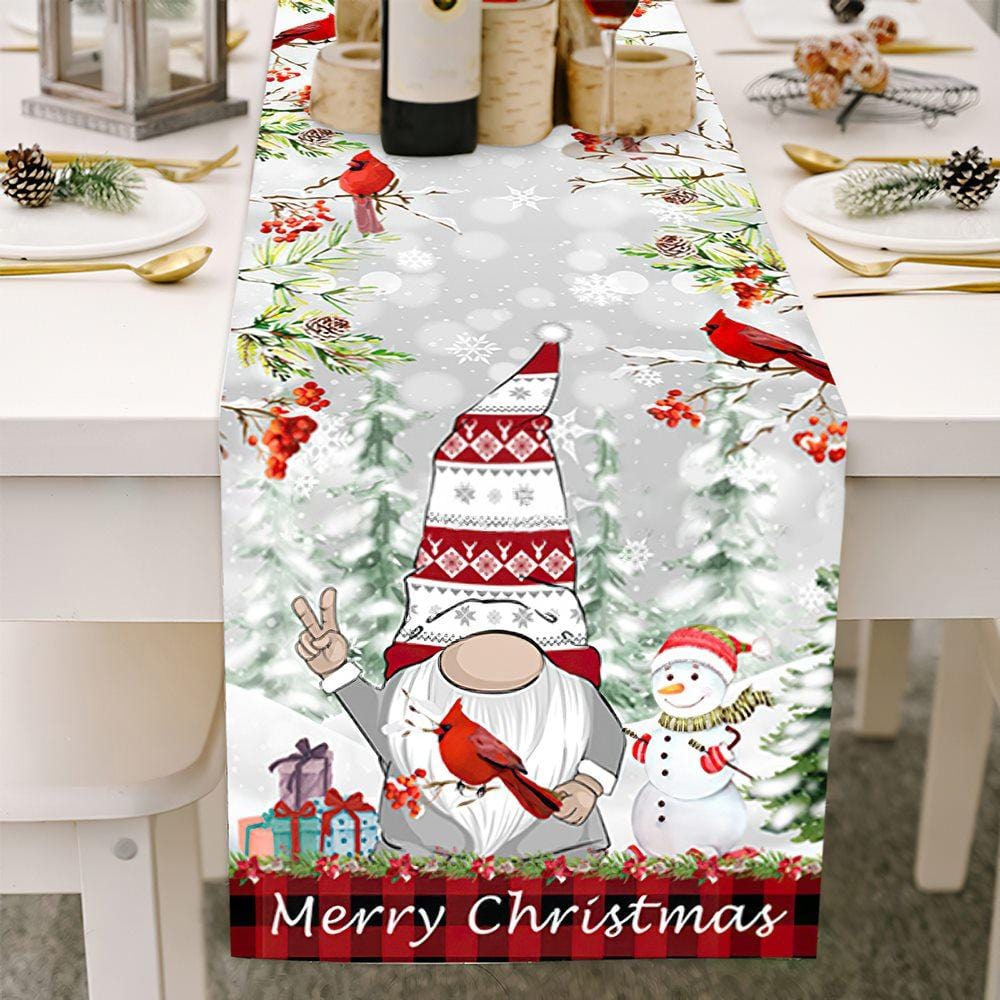 Christmas Gnome Table Runners Multi-size Table Runner Gifts for Her - Giftlab