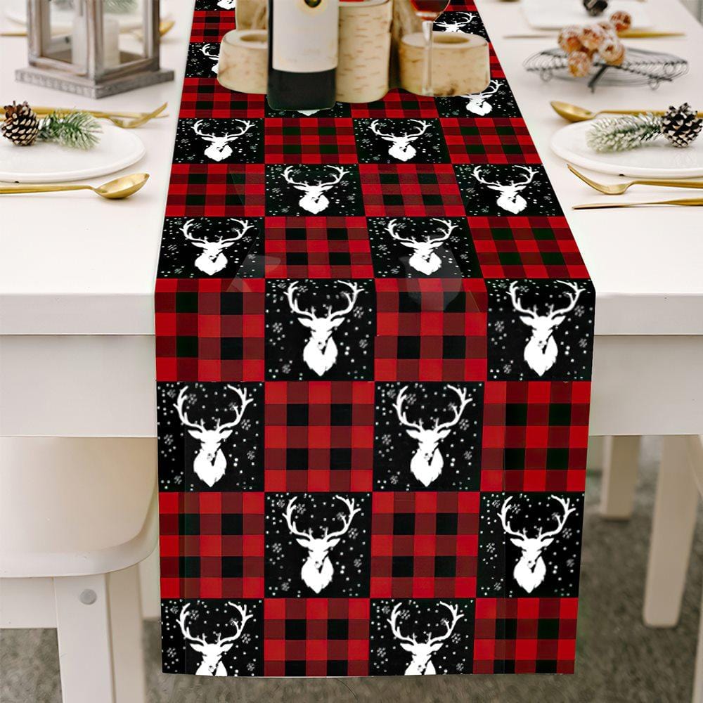 Christmas Table Runners Patterns Red Christmas Gifts for Mom With Elk - Giftlab