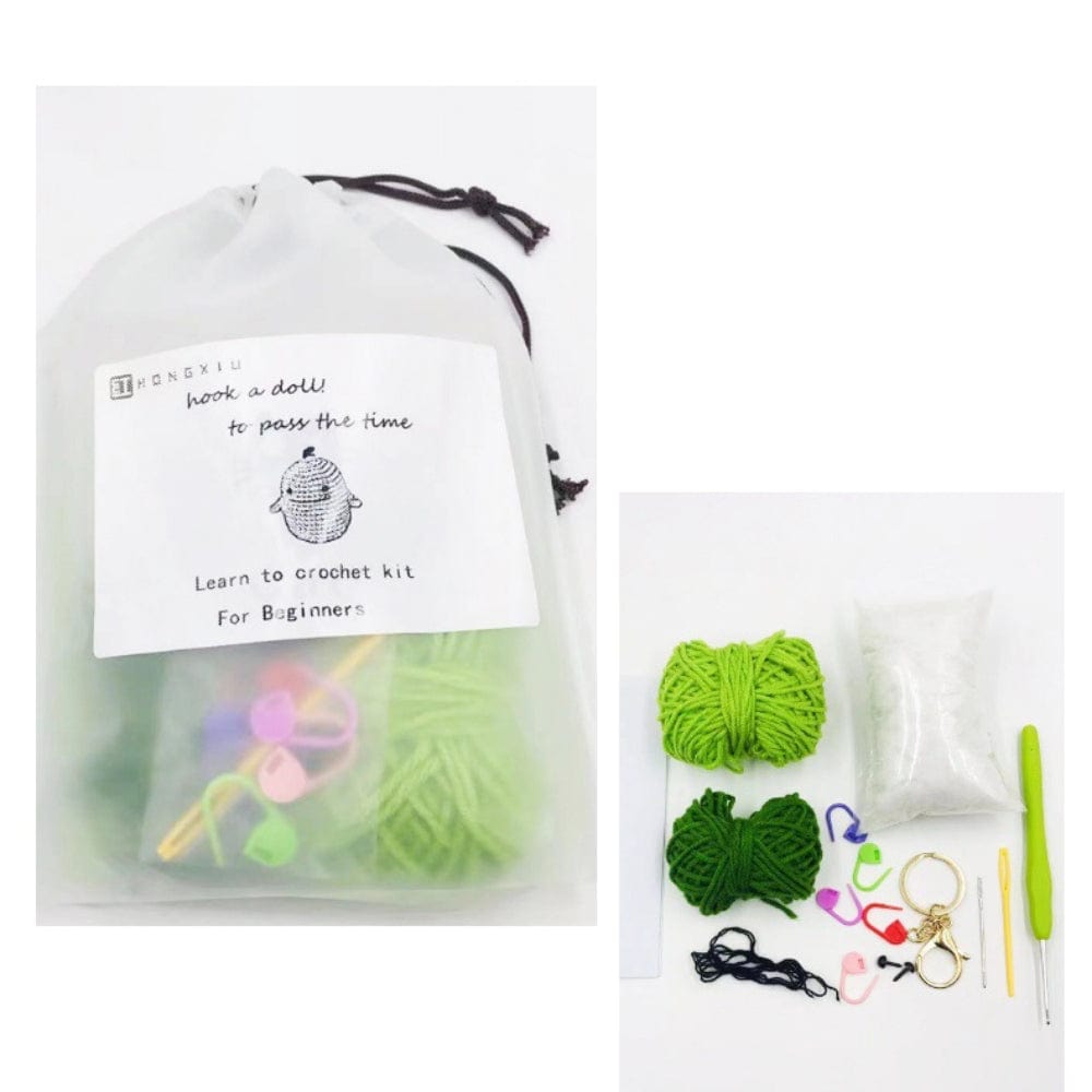 Beginner Crochet Kit DIY Dinosaur Keychain Gift for Handicraft Lovers - Giftlab