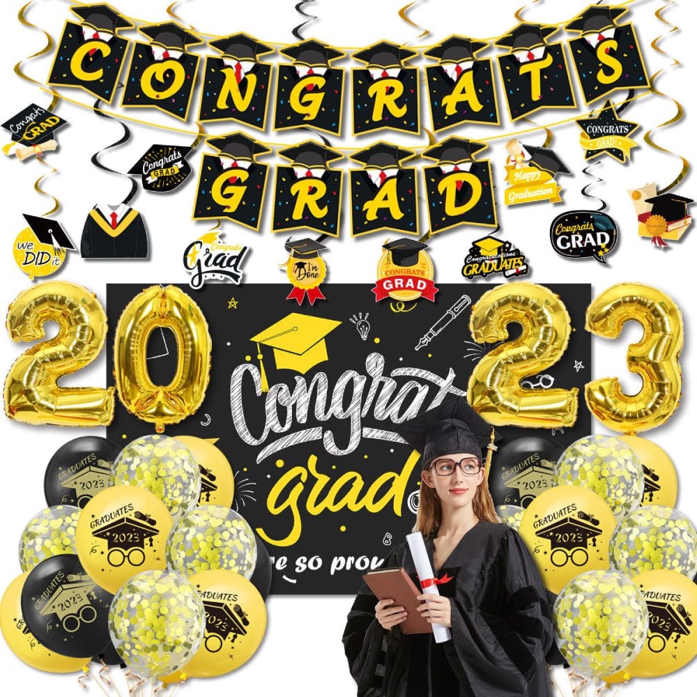 2023 Congrats Grad Balloon Kits for Graduation Party Decorations Graduation Party Supplies - Giftlab