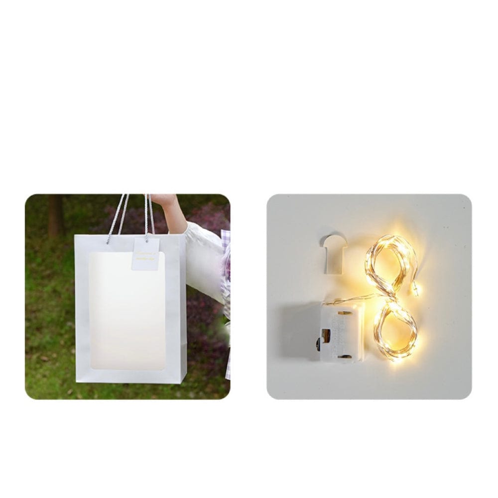 Crochet Flowers Bouquet Handmade Knitted Carnation Bouquet with Light Strip Gift for Her - Giftlab