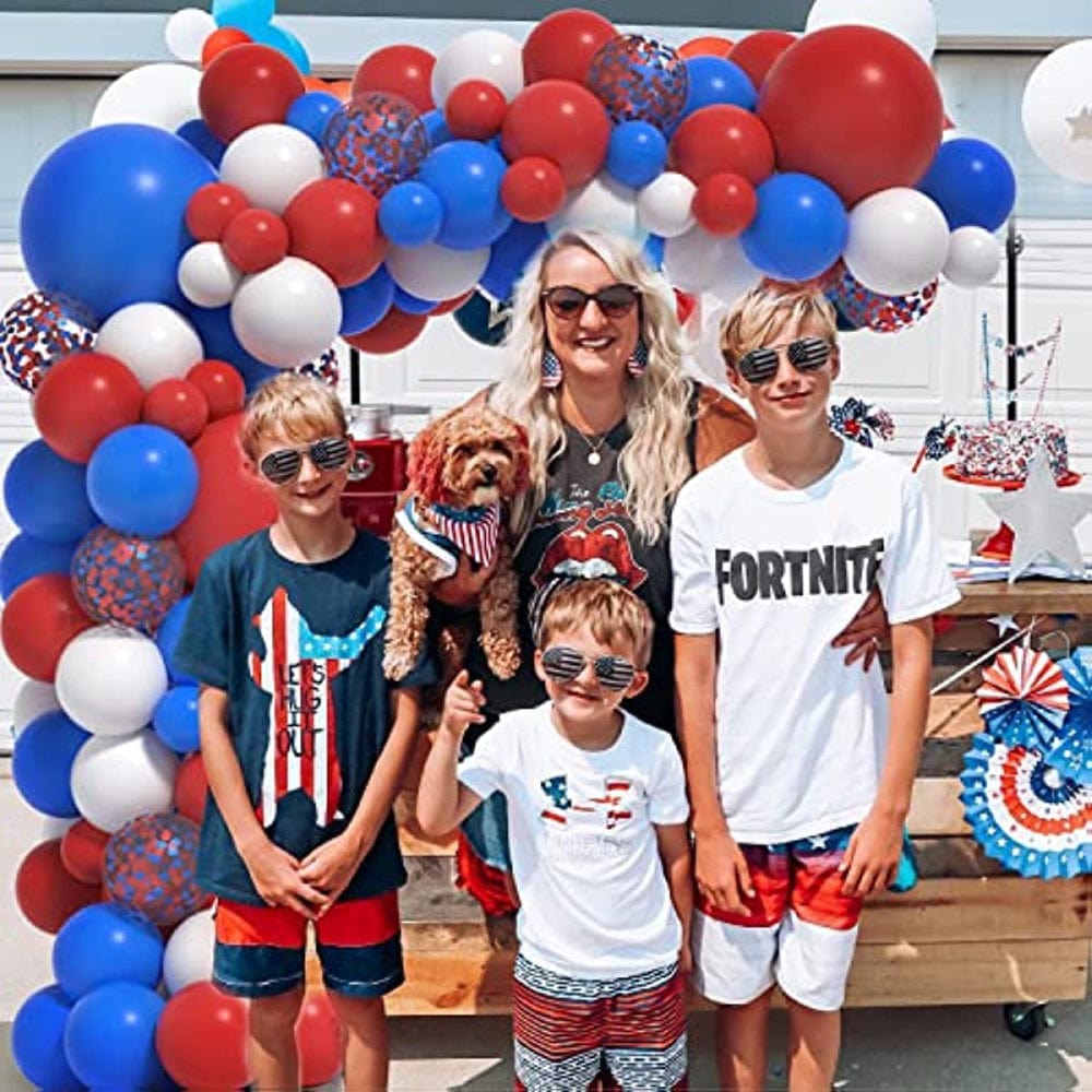 4th of July Latex Balloons Kits Patriotic Independence Day Balloons Party Supplies - Giftlab