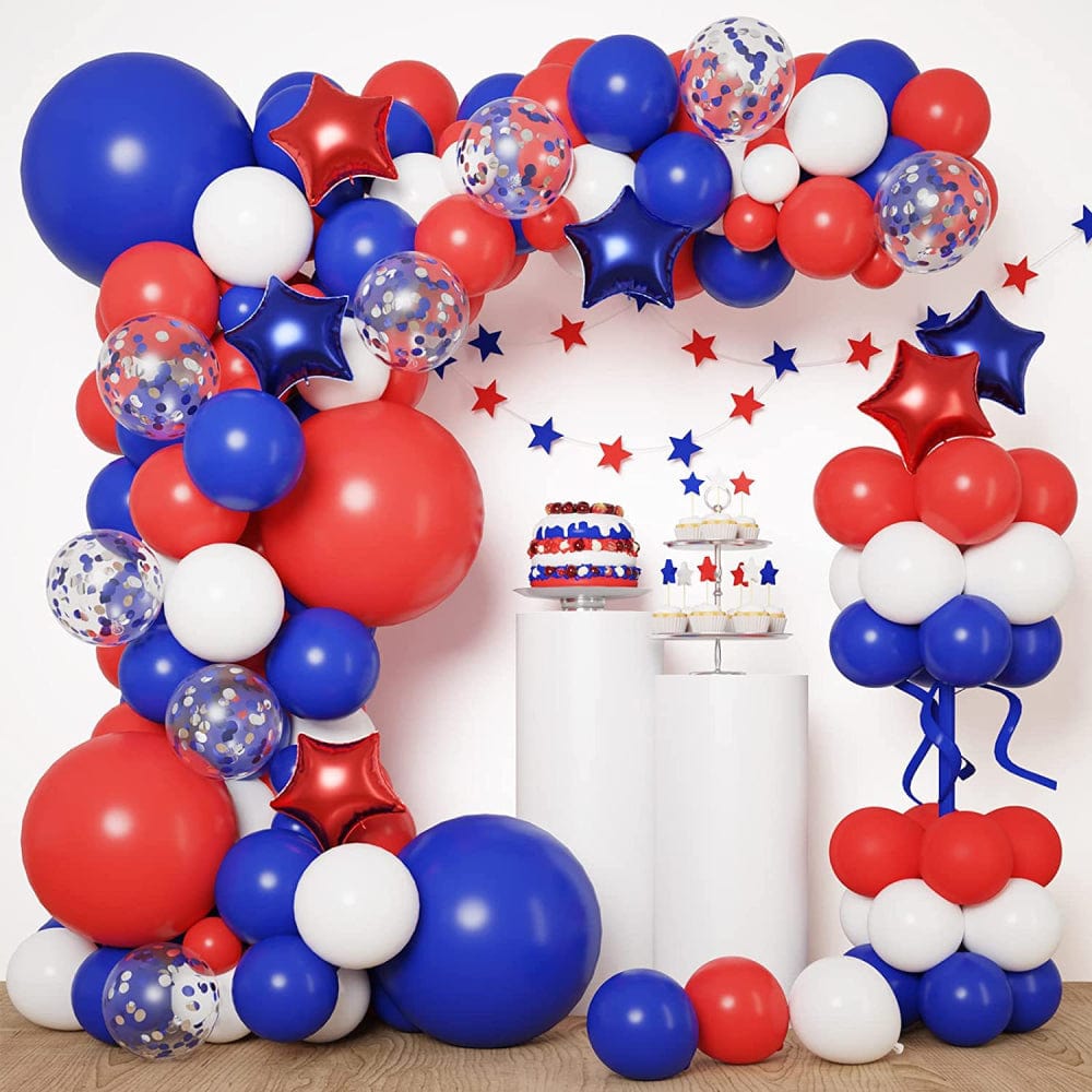4th of July Pentagram Balloons Kits Patriotic Independence Day Balloons Party Supplies - Giftlab