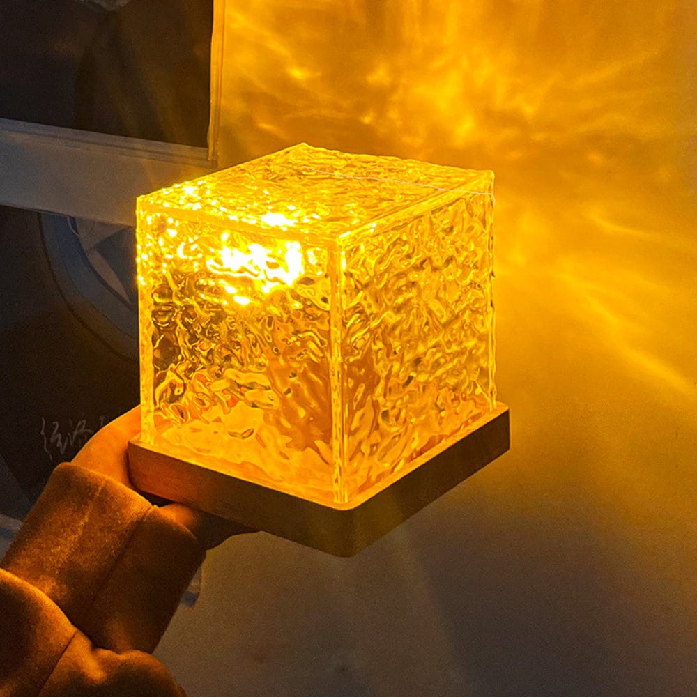 Dynamic Rotating Water Ripple Night Light Bedroom Lamp Home Decor Gifts - Giftlab