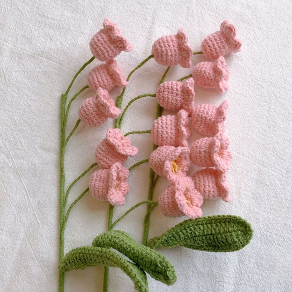 1pc Handmade Knitted Flower Bell Orchid Crochet Flower Gift for Her - Giftlab