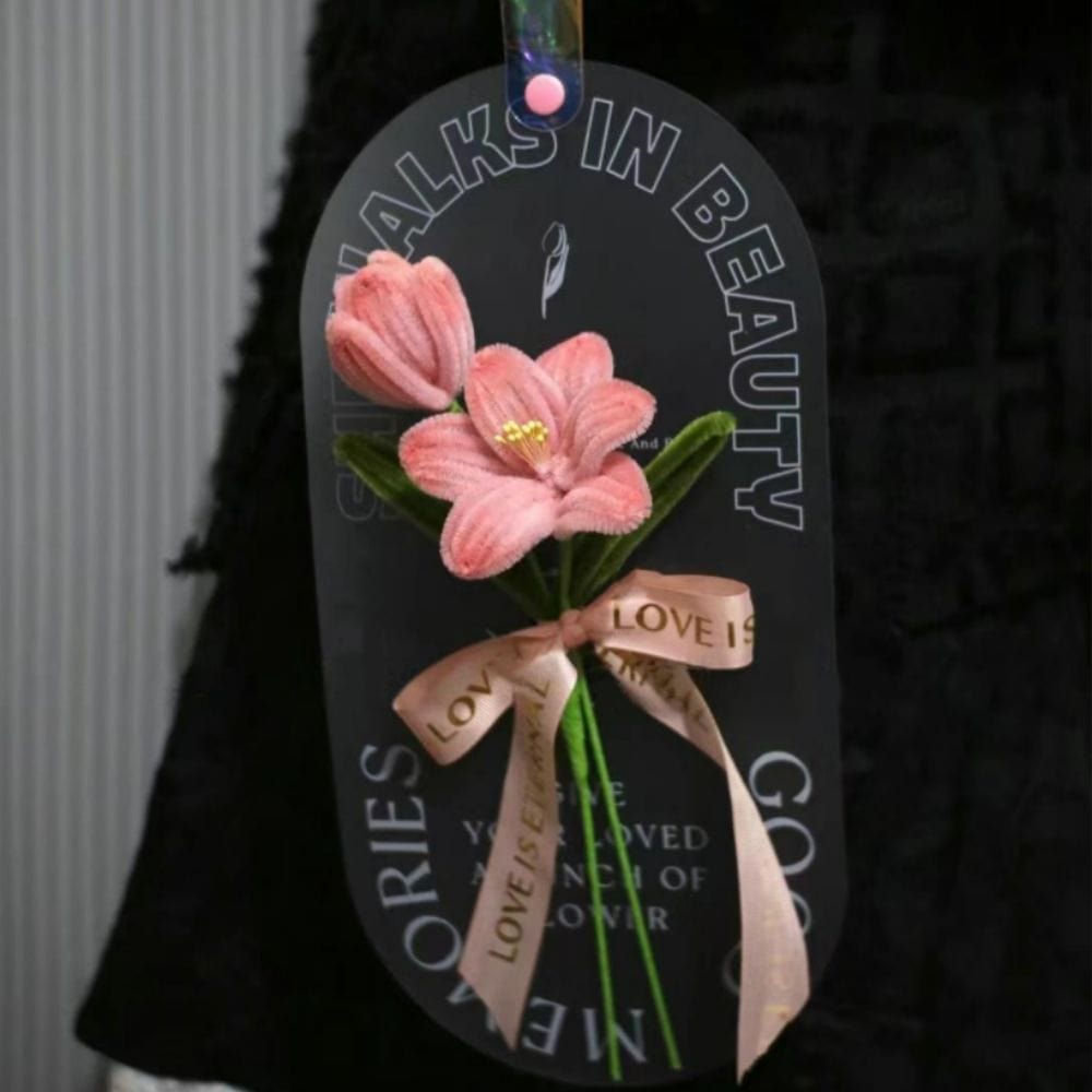 Pipe Cleaner Flowers Bouquet Handmade Twist Stick Bouquet Gift for Lover - Giftlab