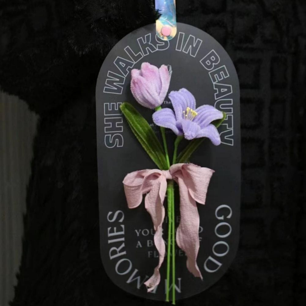 Pipe Cleaner Flowers Bouquet Handmade Twist Stick Bouquet Gift for Lover - Giftlab