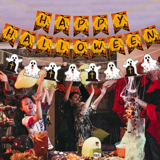Halloween Party Banner Decorations Party Supplies Gifts for Halloween Party