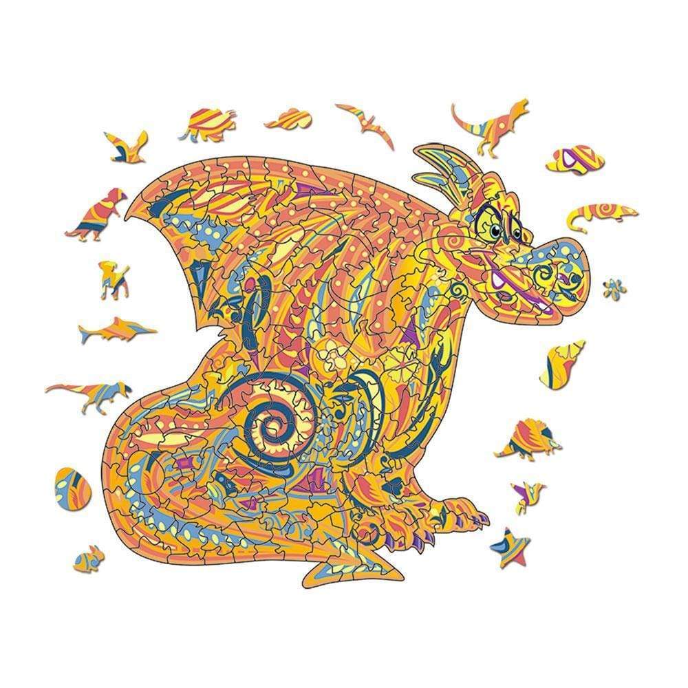 Dragon Puzzle Gifts Wooden Jigsaw Puzzles For Kids - Giftlab