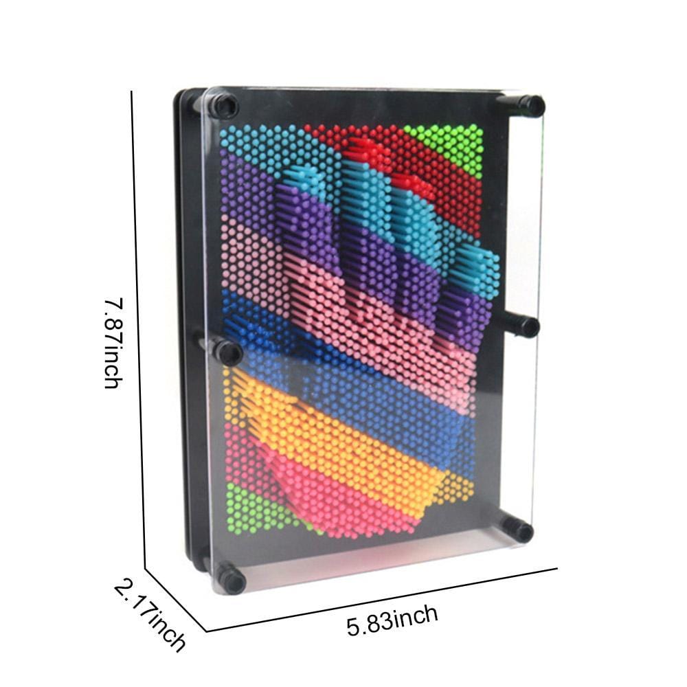 3D Pin Art Board Game Toy Impression Desk Toys Sculpture Gift For Children - Giftlab