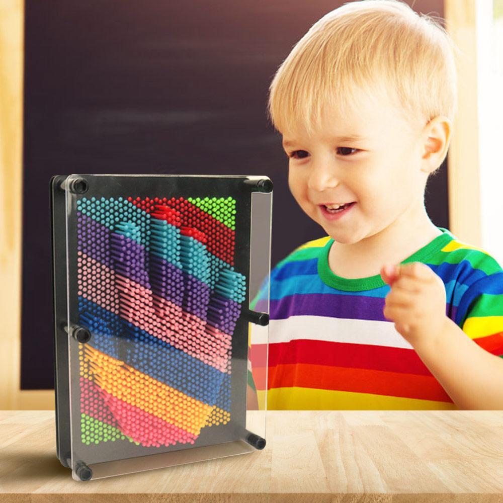 3D Pin Art Board Game Toy Impression Desk Toys Sculpture Gift For Children - Giftlab