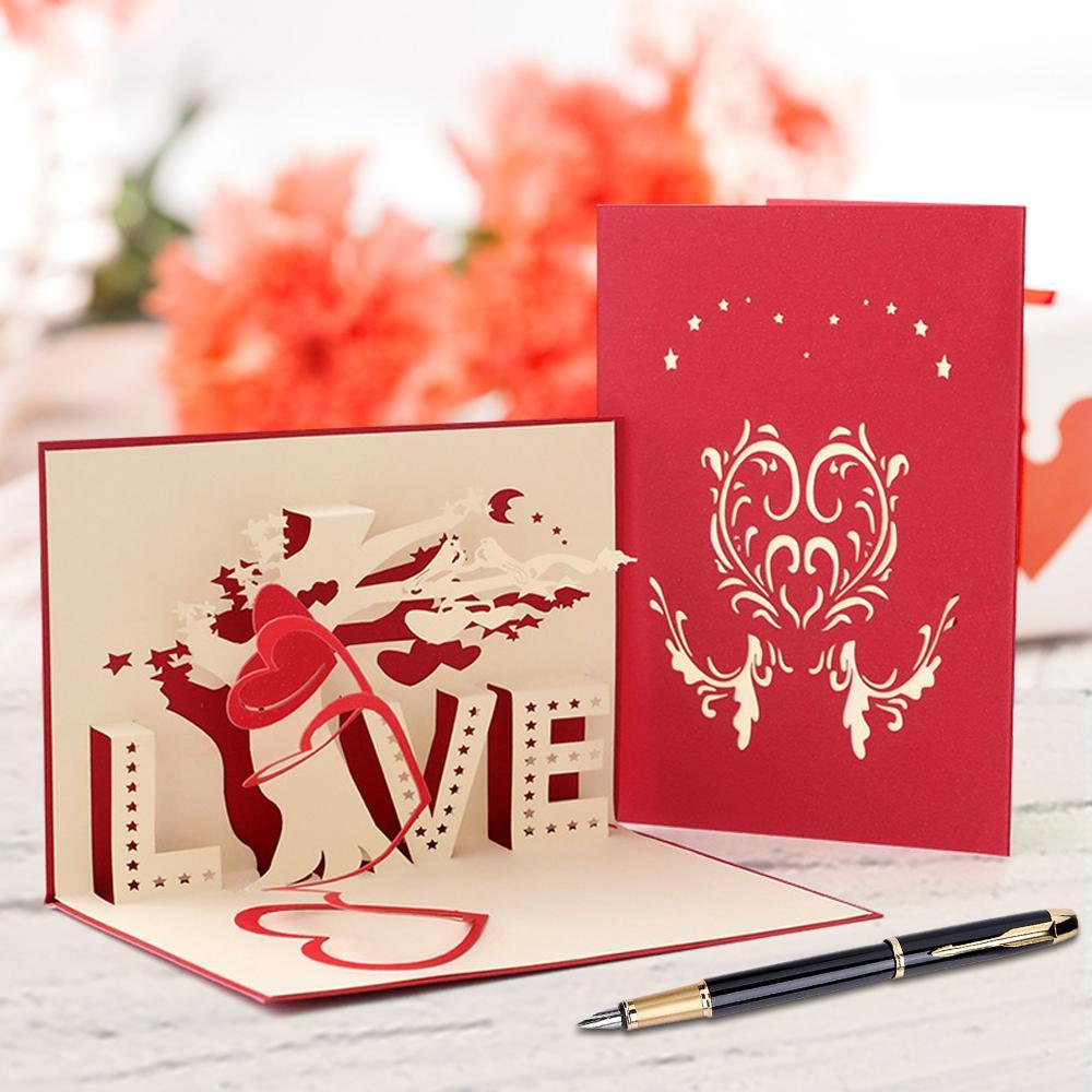 Valentine's Day Cards 3D Pop Up Greeting Card - 150*100mm - Giftlab