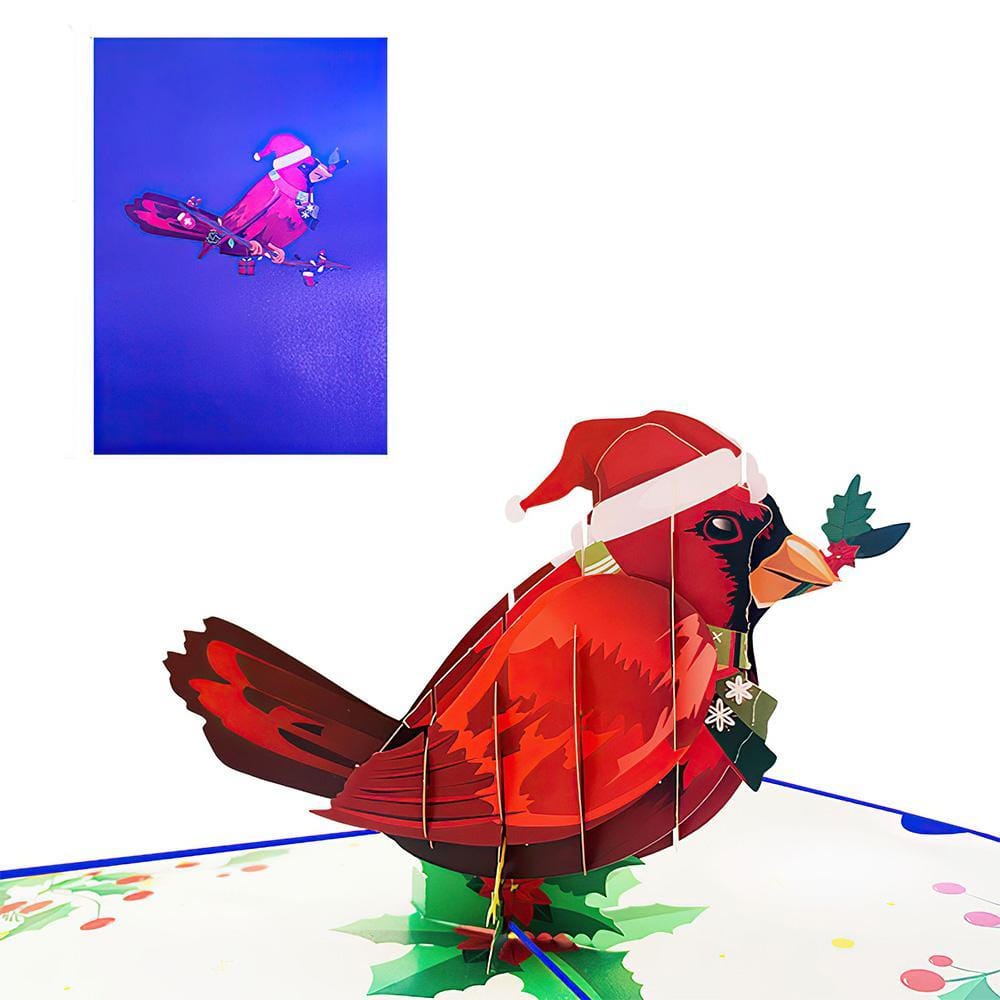 Cute Bird 3D Pop Up Greeting Card-Happy New Year - Giftlab
