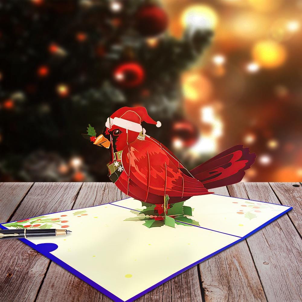 Cute Bird 3D Pop Up Greeting Card-Happy New Year - Giftlab