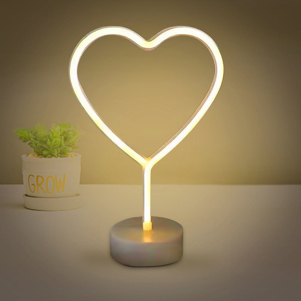 Neon Led Lights Heart Shape Valentine's Day Gift For Girfriend - Giftlab