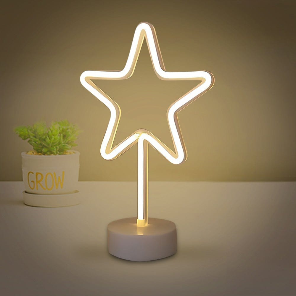 Neon Led Lights Star Shape Valentine's Day Gift For Girfriend - Giftlab