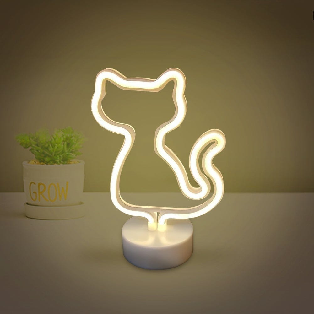 LED Animal Shape Neon Lights Led Neon Signs Gift For Children-Cat - Giftlab