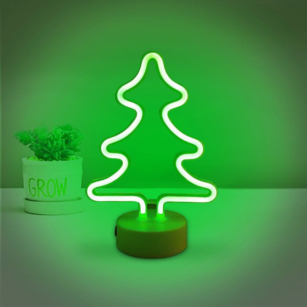 Neon Led Lights Plant Shape Neon Lights Bedroom Home Decor Gift For Kids-Christmas Tree - Giftlab