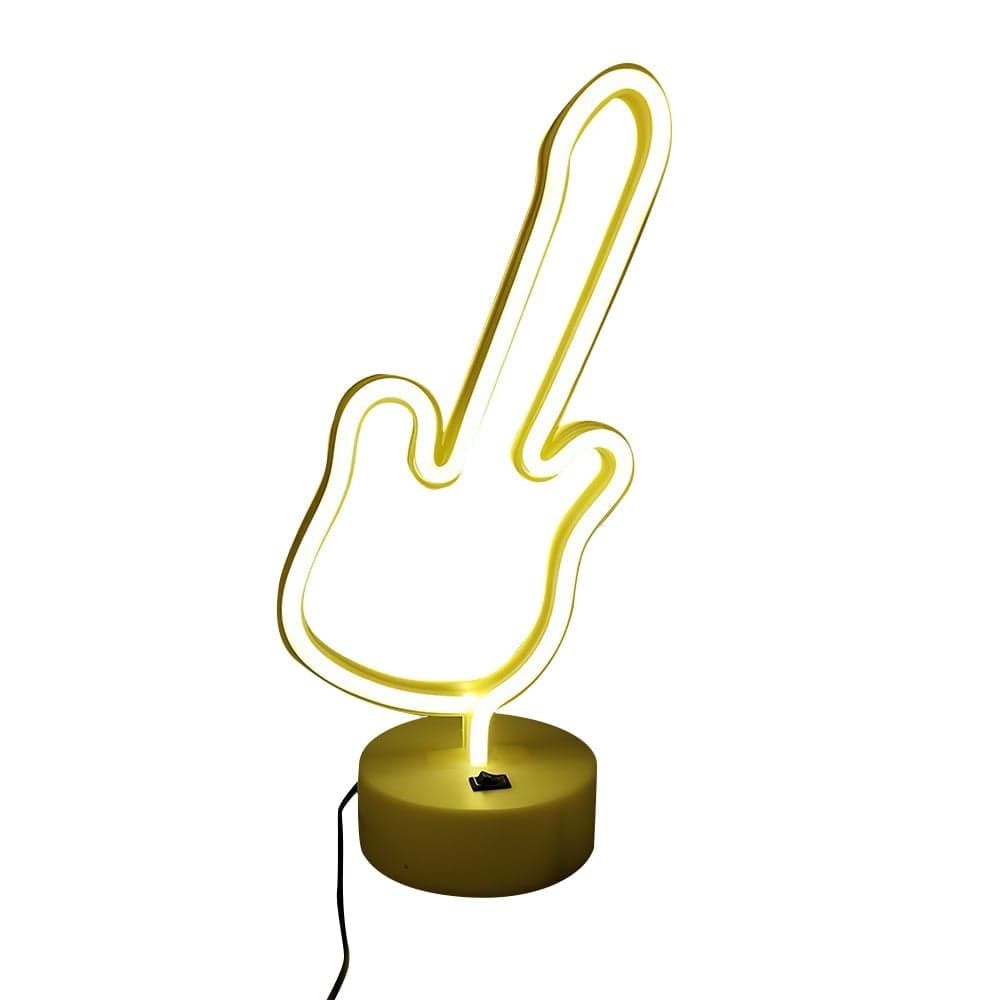 Night LIght Lamp Neon Lamp Guitar Shape Gift For Music Lovers - Giftlab