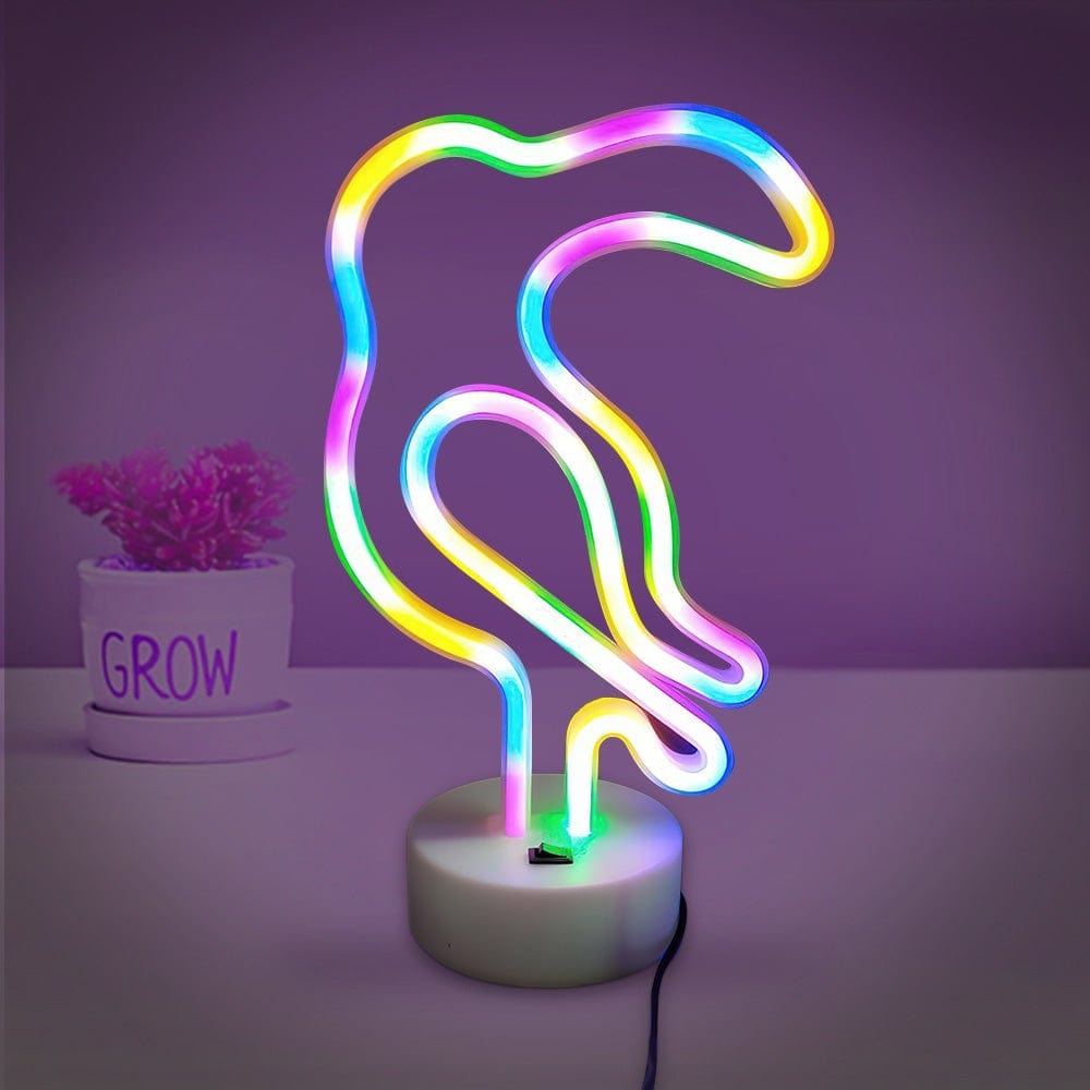 LED Animal Shape Neon Lights Led Neon Signs Gift For Children-Parrot - Giftlab