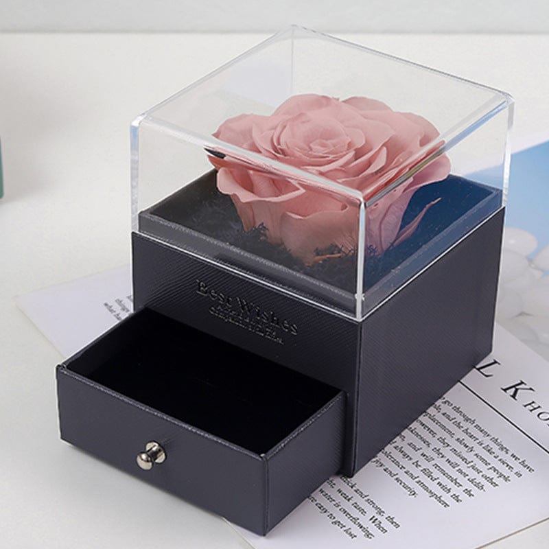 Real Rose Jewelry Gift Box Preserved Flower Forever Gift for Her - Giftlab