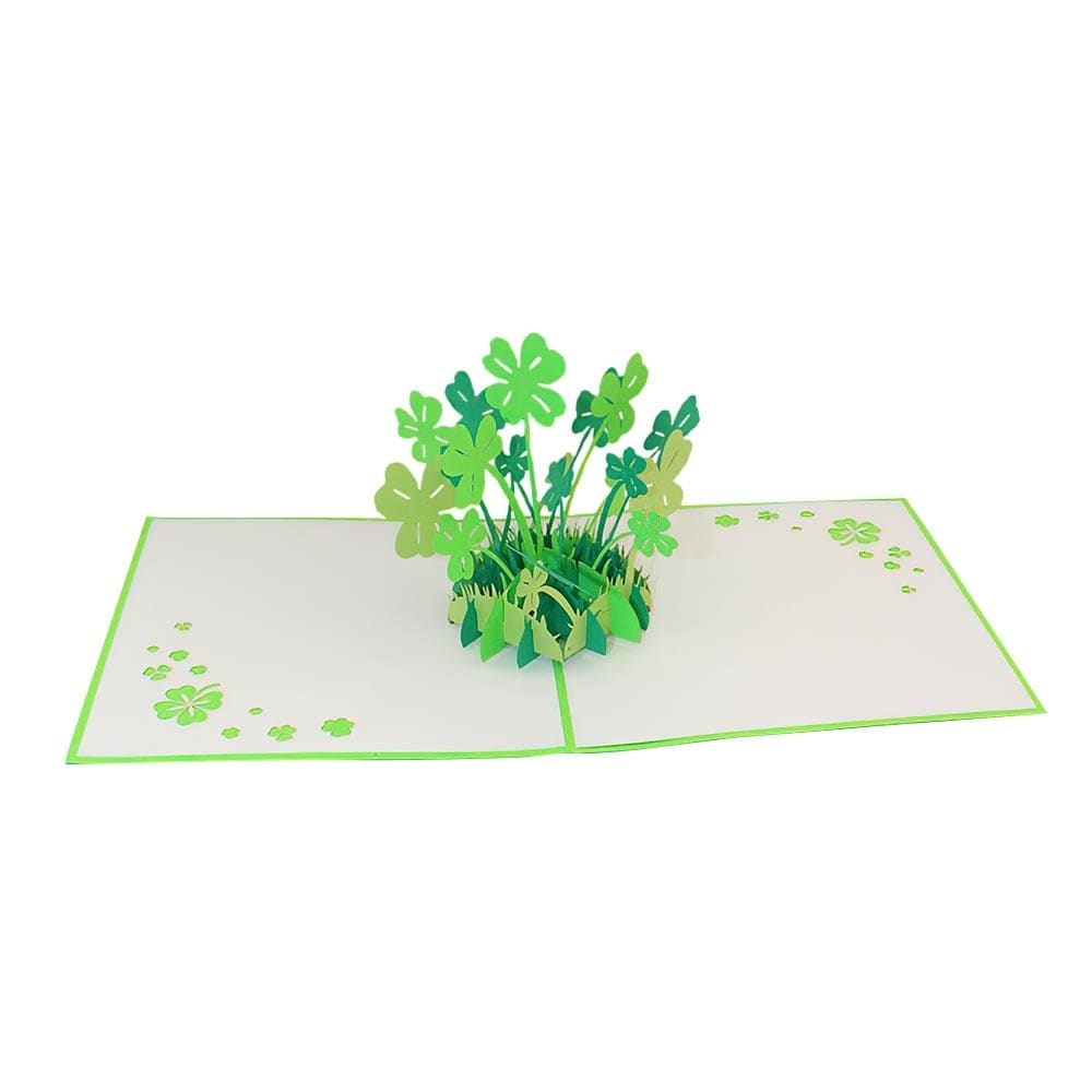 3D Pop Up Greeting Card Happy St.Patrick's Day Clover Gifts - Giftlab