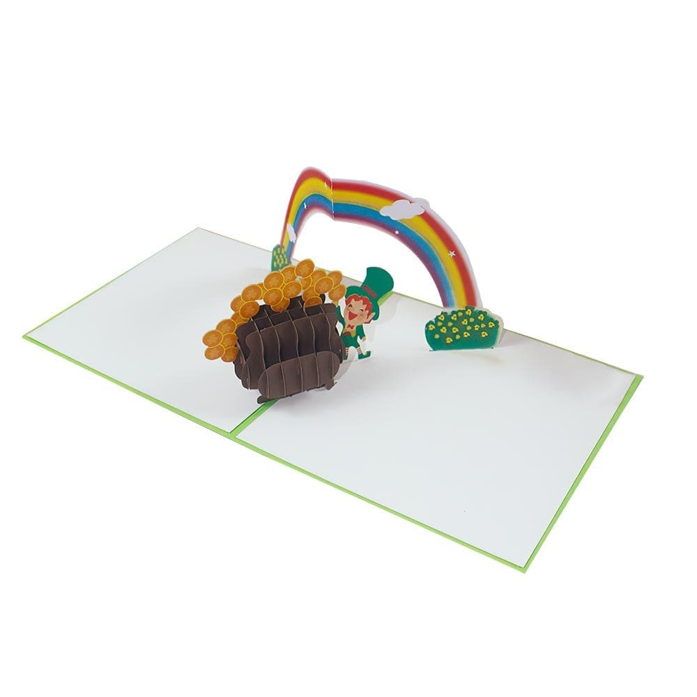 Greeting Card 3D Pop Up Card Pot of Gold St Patrick's Day Gifts - Giftlab