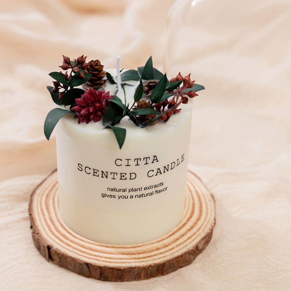 Scented Aromatherapy Candles Natural Flowers Candle Housewarming Gifts for Women - Giftlab