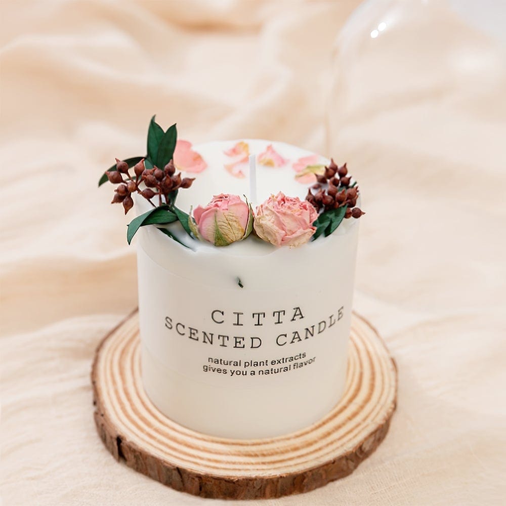 Scented Aromatherapy Candles Natural Flowers Candle Housewarming Gifts for Women - Giftlab