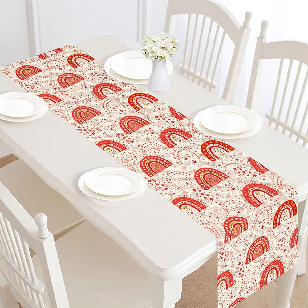 Valentines Day Table Runner Red Rainbow Valentine's Day Gifts for Her - Giftlab