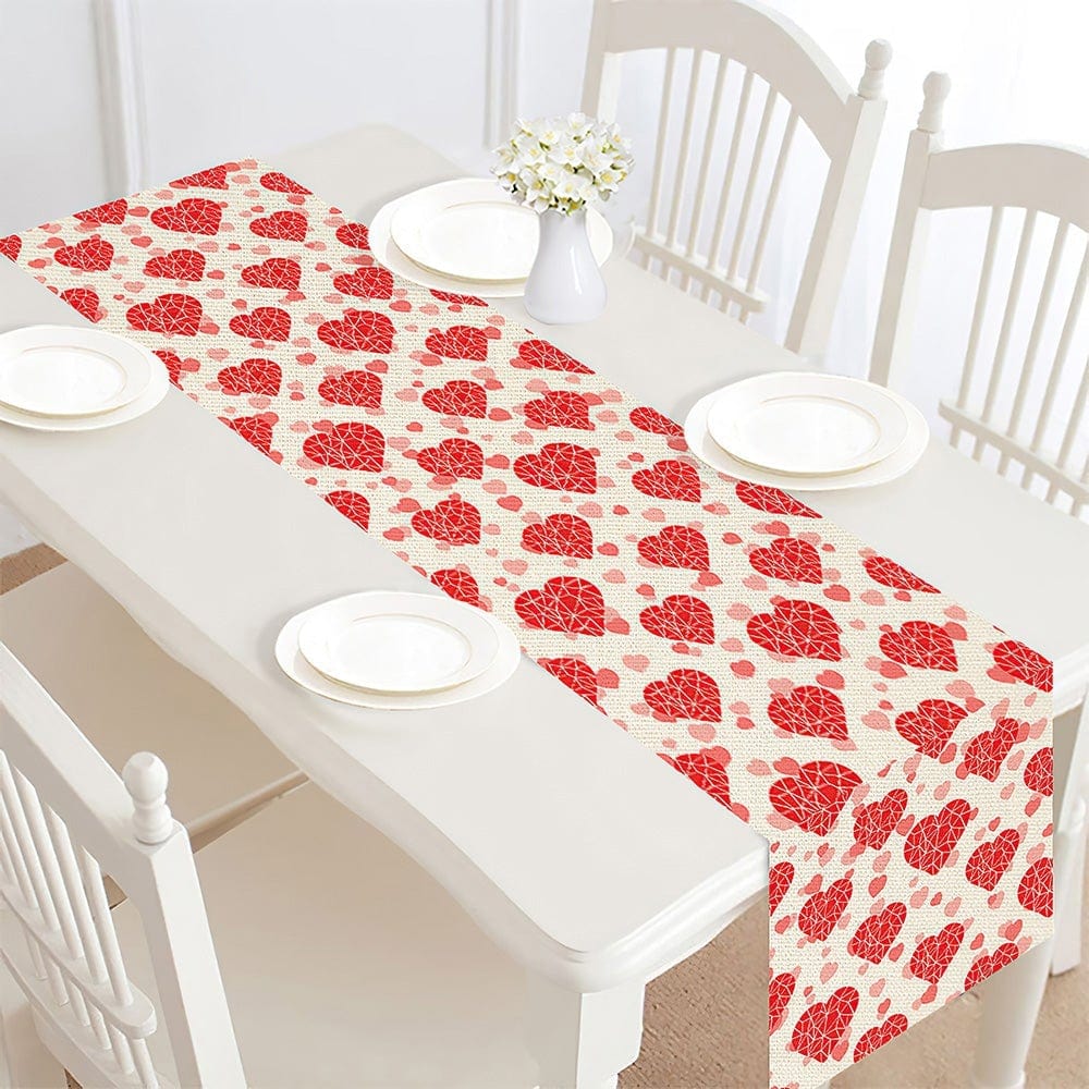 Hearts Table Runner Valentine's Day Gifts for Couple - Giftlab