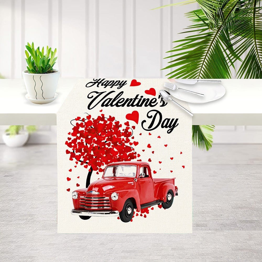 Valentines Day Table Runner Car and Tree Valentine's Day Gifts - Giftlab