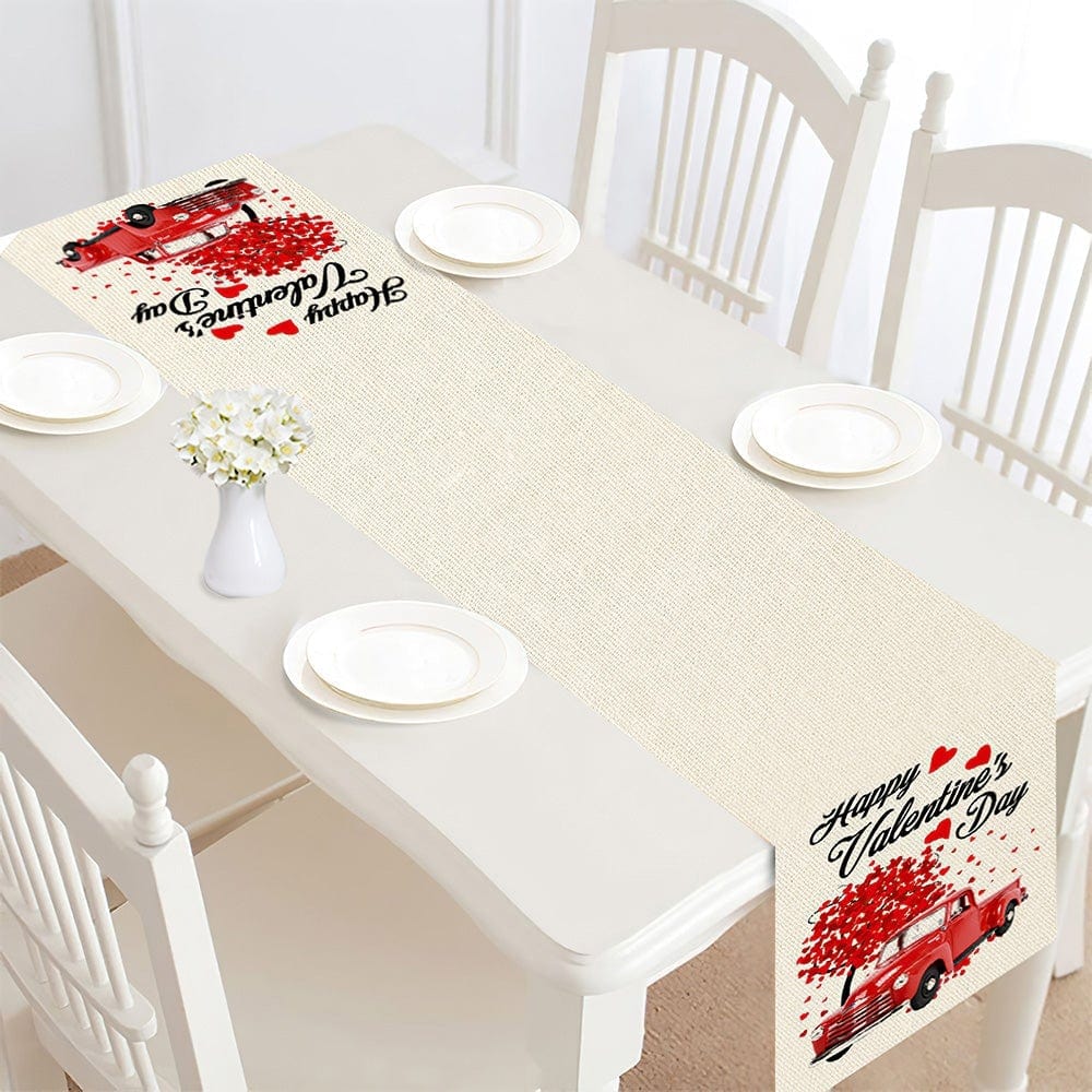 Valentines Day Table Runner Car and Tree Valentine's Day Gifts - Giftlab