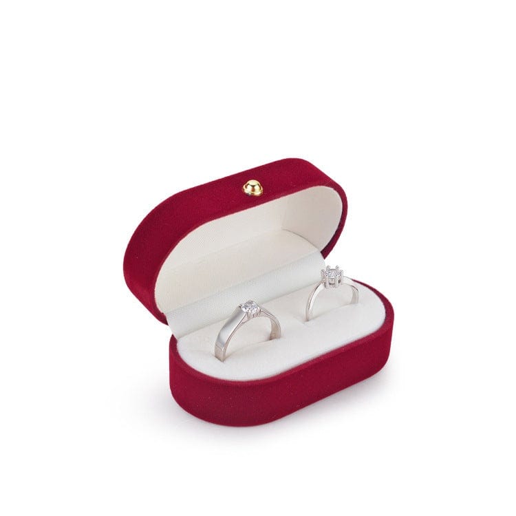 Square Ring Box Wedding Paired Rings Box Valentine's Day Gifts for Proposal Wedding Engagement - Giftlab